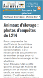Mobile Screenshot of animaux.l214.com